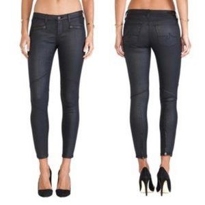 AG ADRIANO GOLDSCHMIED Moto Legging Jeans with Ankle Zippers!